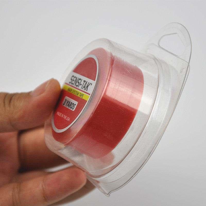 SENSI-TAK TAPE - Biadesivo Rosso Trasparente 1-2 Settimane